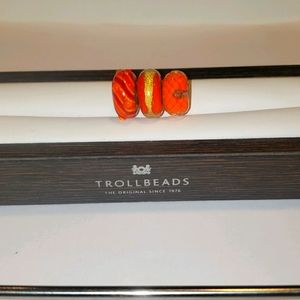 Trollbeads- 3 Glass beads